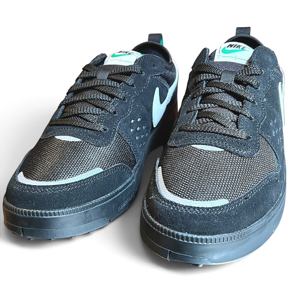 Nike C1TY GS Black Summit White Suede Mesh Sneakers HQ0028-001 7Y Womens 8.5